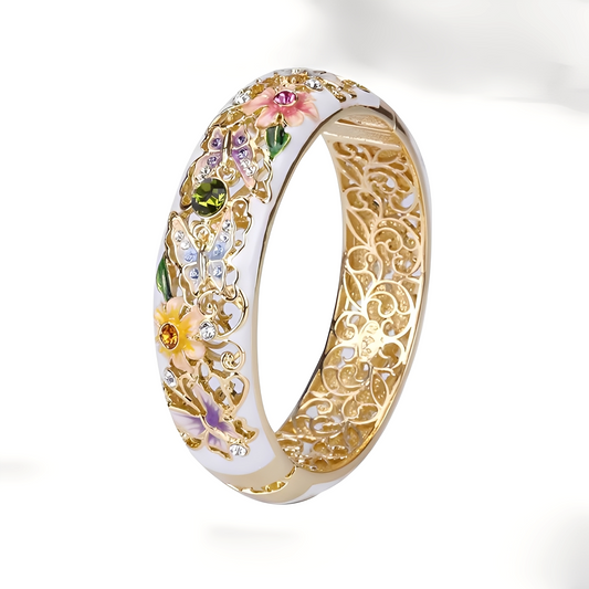 Flavie – Anillo Retro Oro Motivo Naturaleza