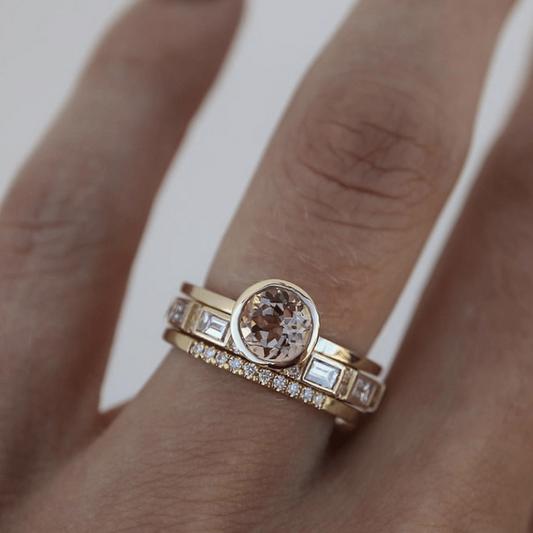 Soline – Anillo Cristal Incrustado en Oro