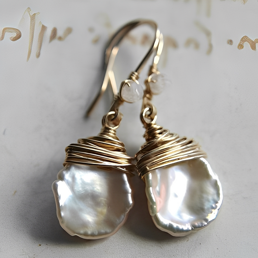 Flamara – Pendientes Perla Vintage