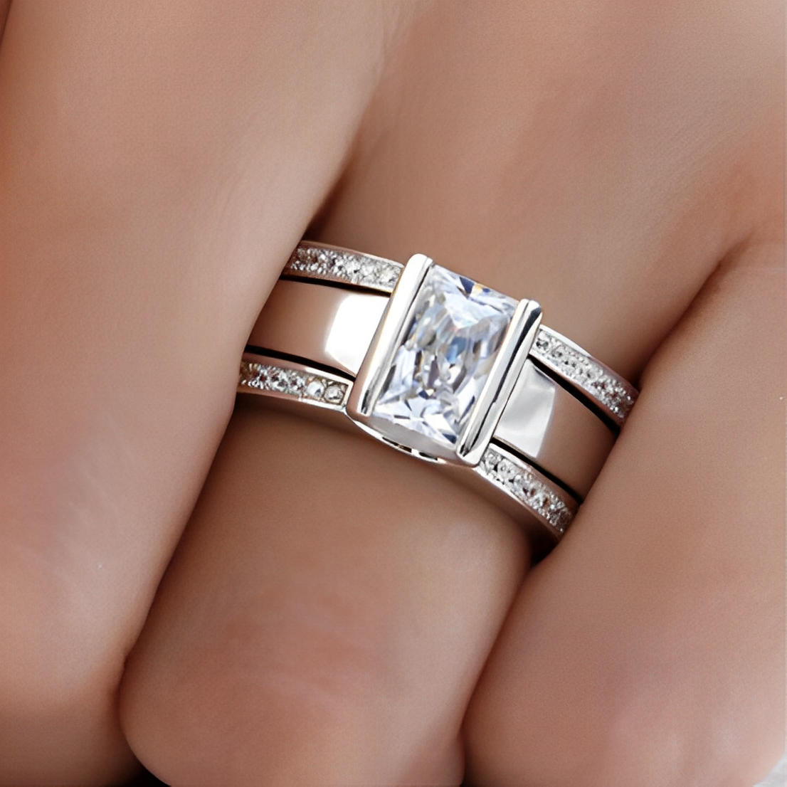 Amy – Anillo Vintage con Cristal Incrustado