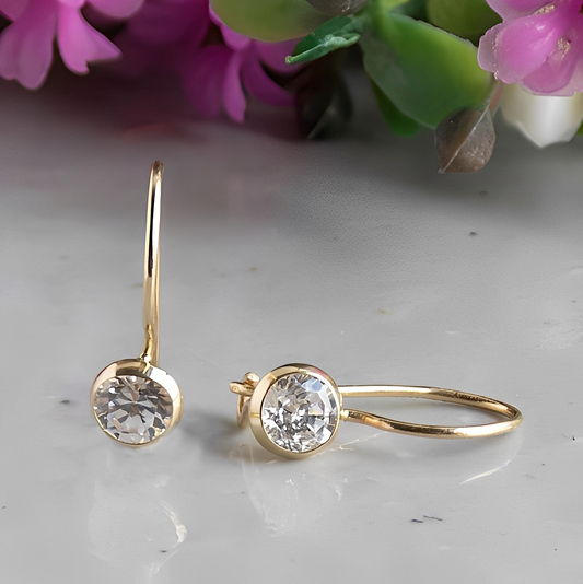 Iris – Pendientes Vintage con Cristales