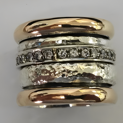 Trina – Anillo Dorado Grueso Superpuesto