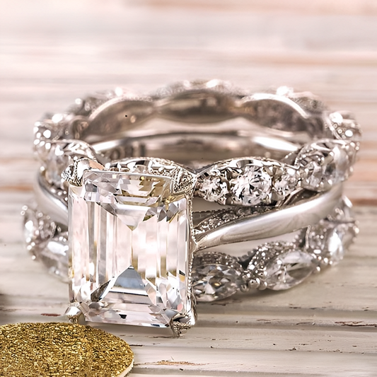 Nola – Anillo Plata Estratificada Brillante Vintage