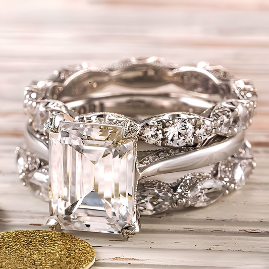 Jona – Anillo Superpuesto Vintage en Plata Brillante