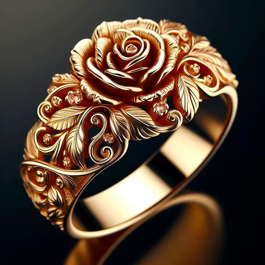 Aurielle - El Anillo de Flor de Lujo