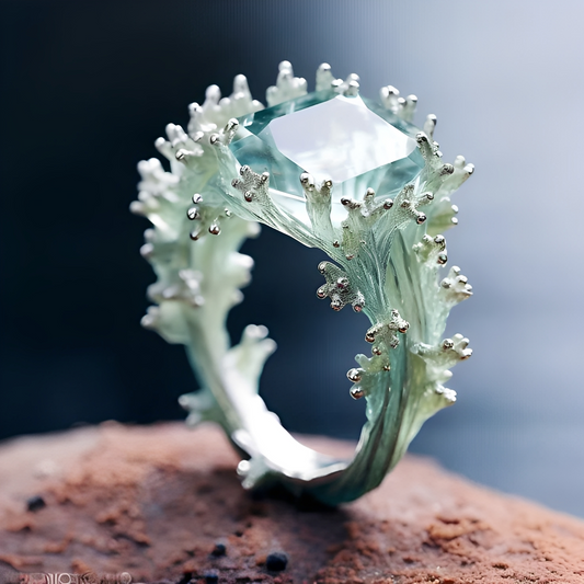 Suki – Anillo Coral y Turquesa