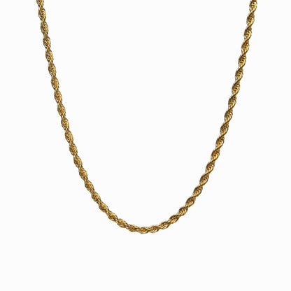 Sofia – Collar Cadena Cuerda Dorada