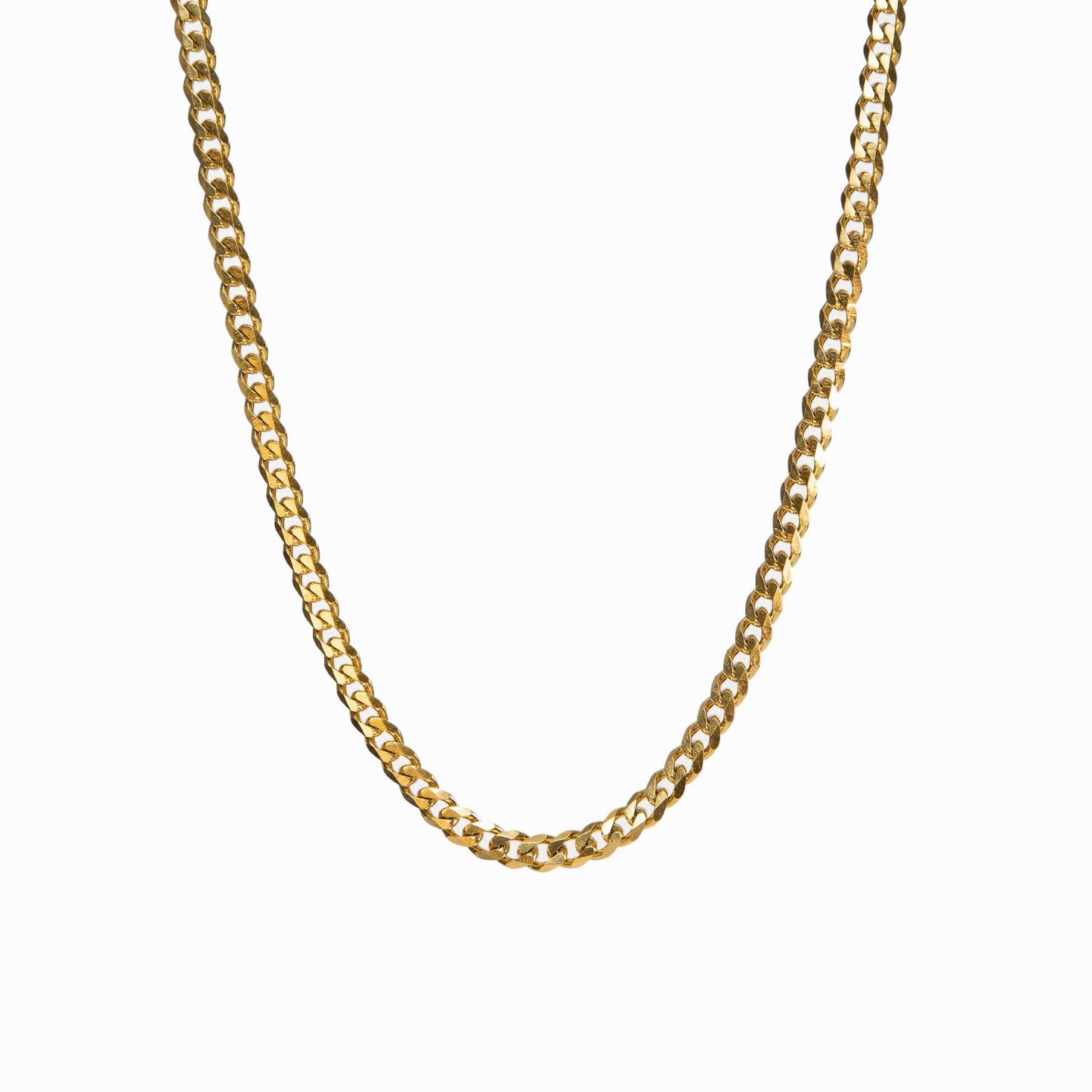 Lea – Collar Cadena Cubana Dorada