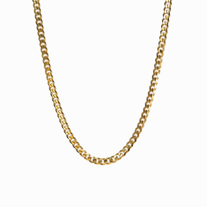 Lea – Collar Cadena Cubana Dorada