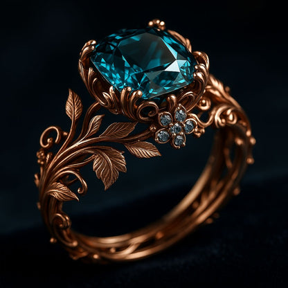 Esmerelle – Anillo Cristal Verde con Encanto Natural