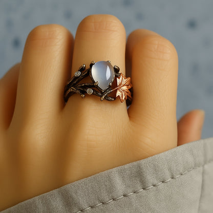 Celestia – Anillo Piedra de Luna con Encanto Natural