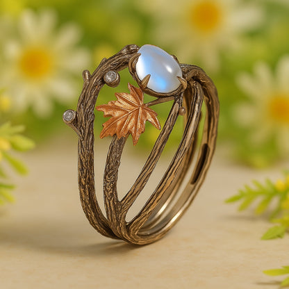 Celestia – Anillo Piedra de Luna con Encanto Natural