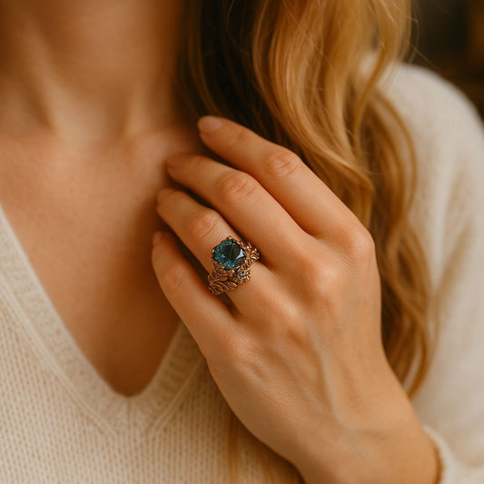 Esmerelle – Anillo Cristal Verde con Encanto Natural