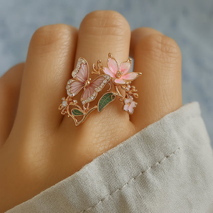 Meliora – Anillo Mariposa Brillante en Circon