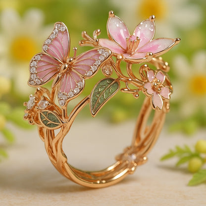 Meliora – Anillo Mariposa Brillante en Circon