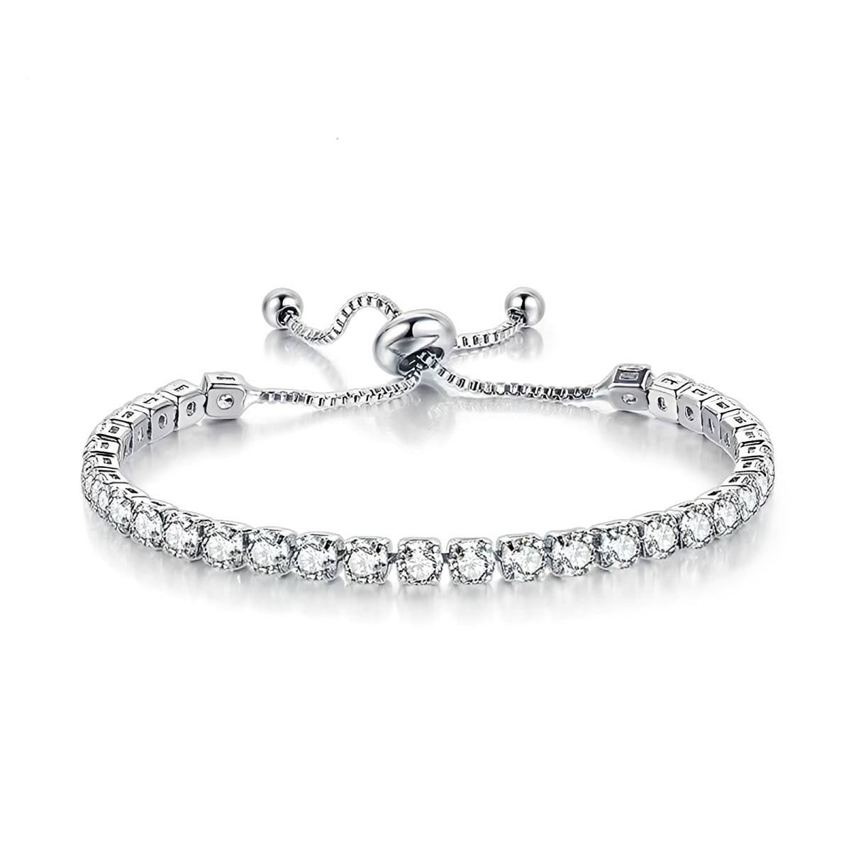 Alicia – Pulsera Zirconia Cuadrada Elegante