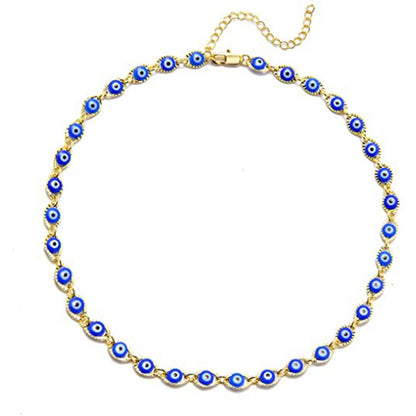 Amaya – Collar Choker Ojo Protector Dorado