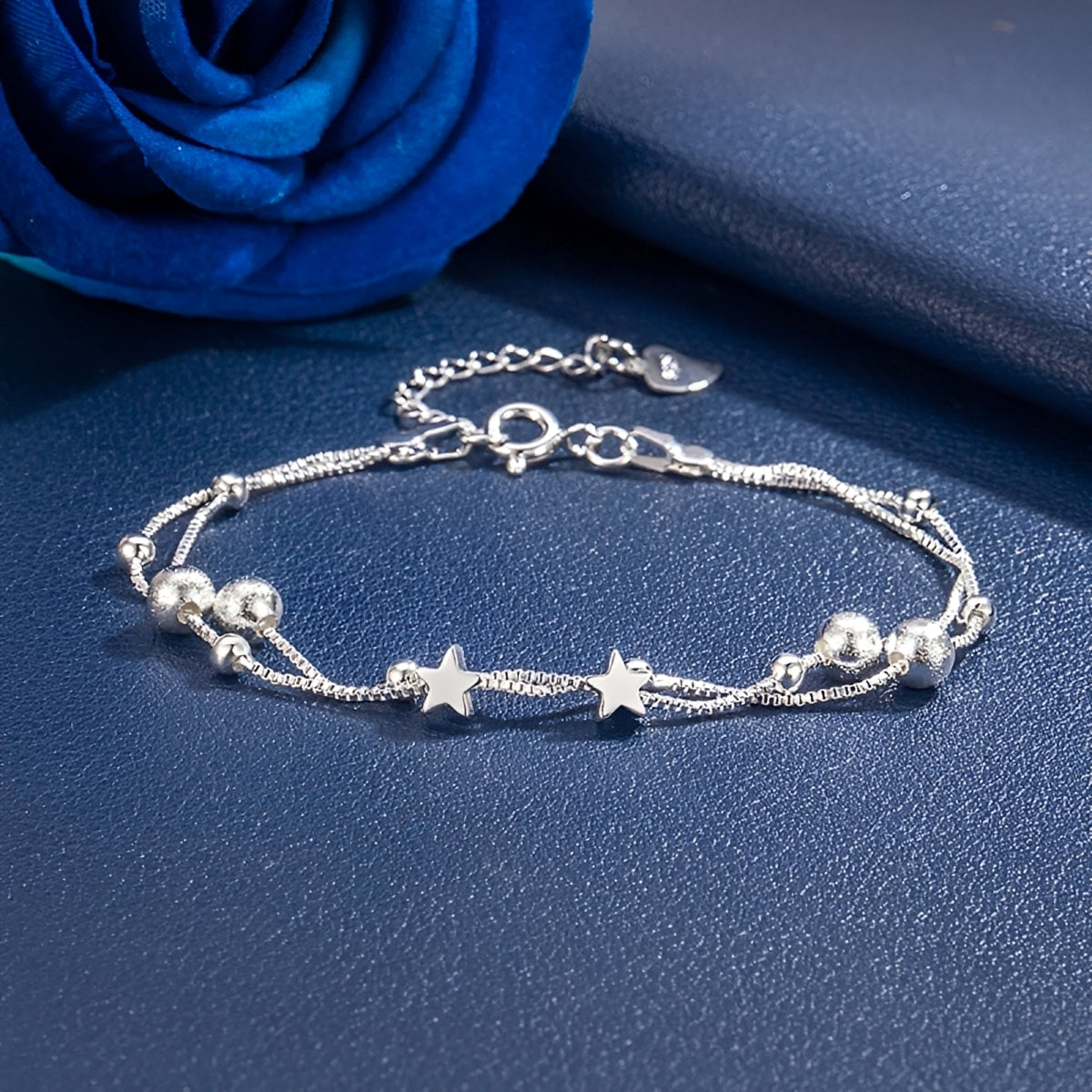 Alira – Pulsera Doble Estrella Elegante