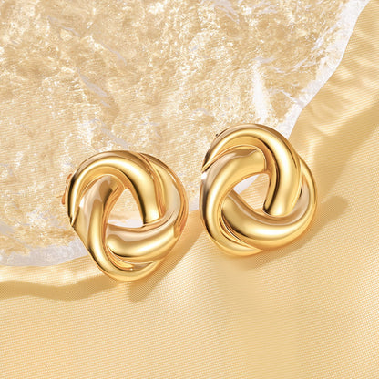 Thea – Pendientes Nudo Elegante