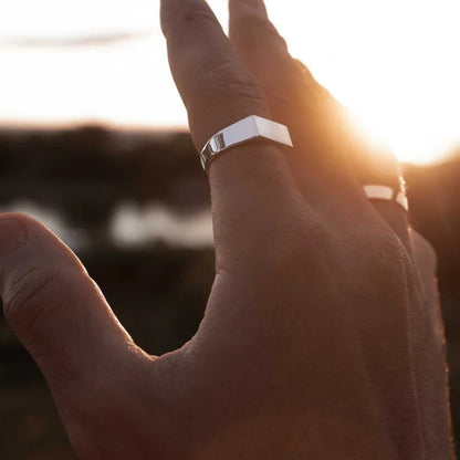 Dario – Anillo de Acero Inoxidable Brillante