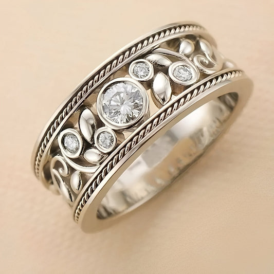 Nina – Anillo Vintage de Plata & Zircon