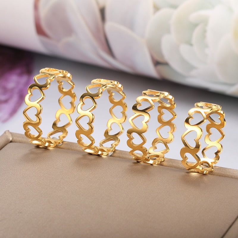 Serena – Anillo Corazones Unidos Elegante