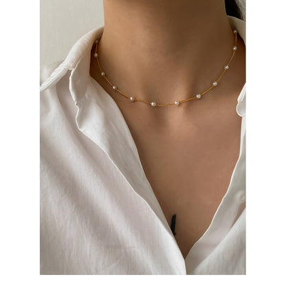 Noelia – Collar Elegante con Pequeña Perla