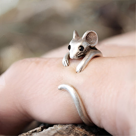 Giselle – Anillo Plata Vintage Ratón