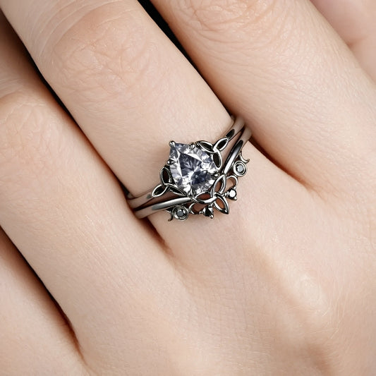 Dina – Anillo Diamante Superpuesto