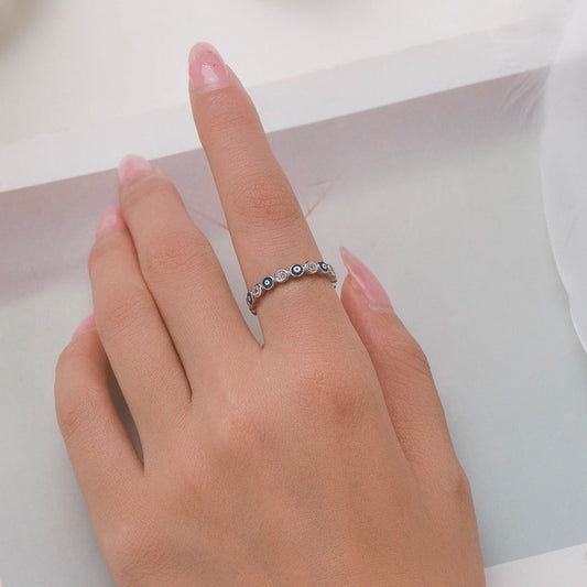Naia – Anillo Ojo Protector Dorada