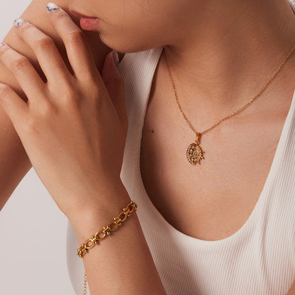 Julie – Collar Sol y Luna con Estilo Elegante y Chic