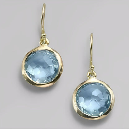 Azura – Pendientes Cristales Azules Vintage