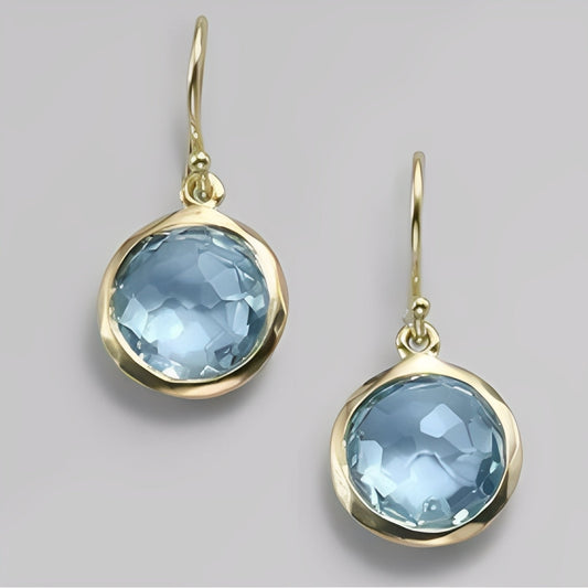 Azura – Pendientes Cristales Azules Vintage
