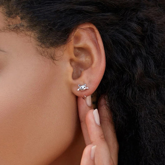 Katrin – Pendientes de Gato en Plata