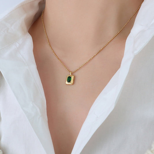 Bea – Collar Ovalado Elegante con Acabado Brillante