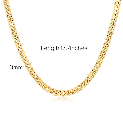 Avana – Collar de Cadena en Oro Estilo Moderno