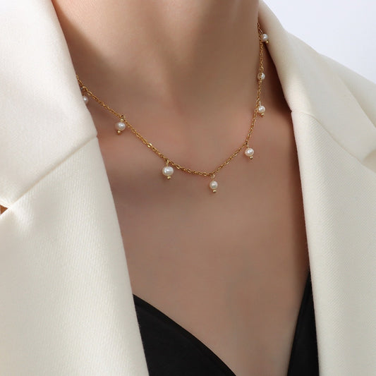 Elena – Collar Perla Luminoso