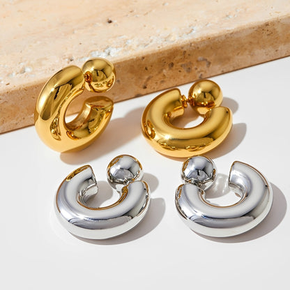 Willow – Pendientes Tubo Hueco Chunky