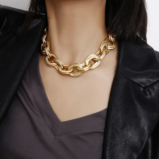 Alessia – Collar Eslabones Gruesos Dorado