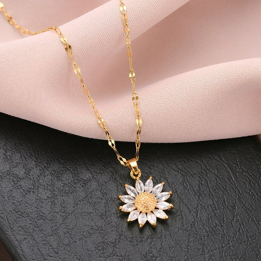 Manon – Collier Tournesol Eclatante en Oro