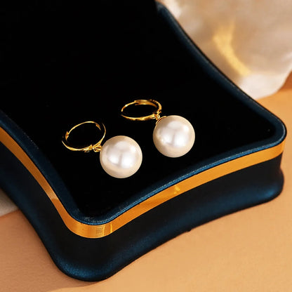 Laura – Pendientes Perla Colgante Elegantes
