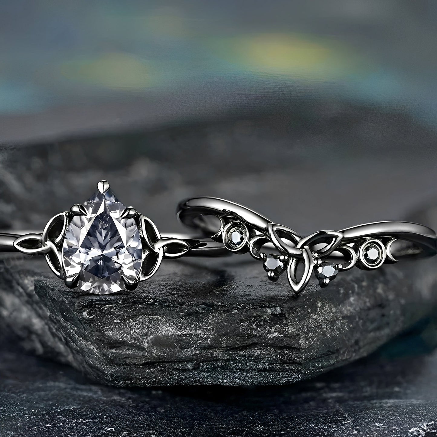 Dina – Anillo Diamante Superpuesto