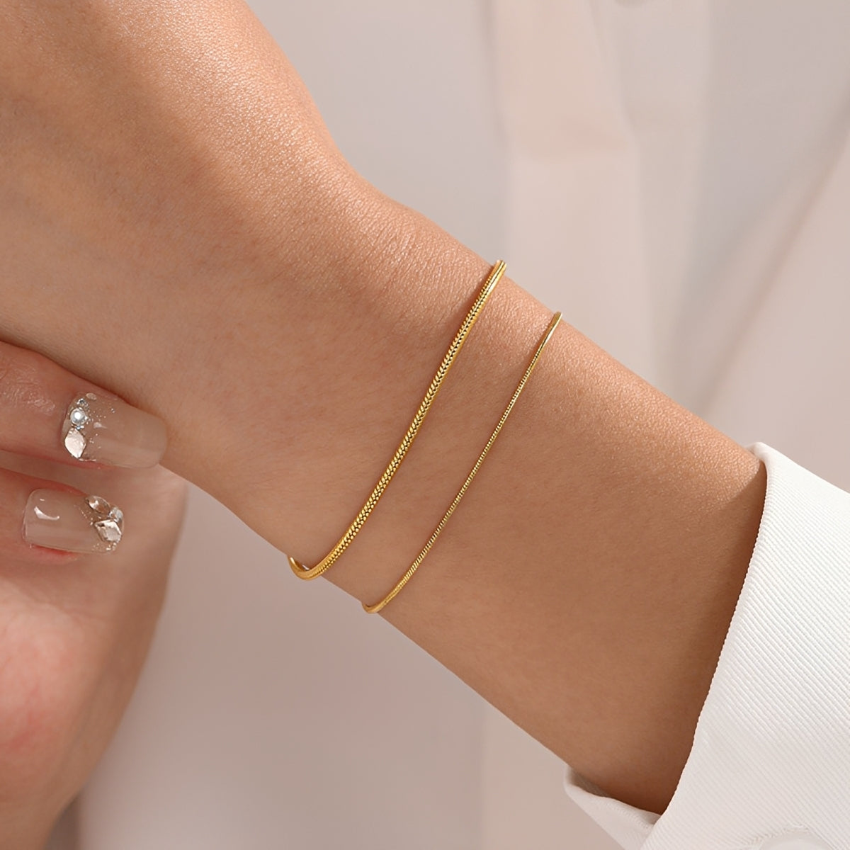 Pia – Pulsera Cadena Serpiente Elegante