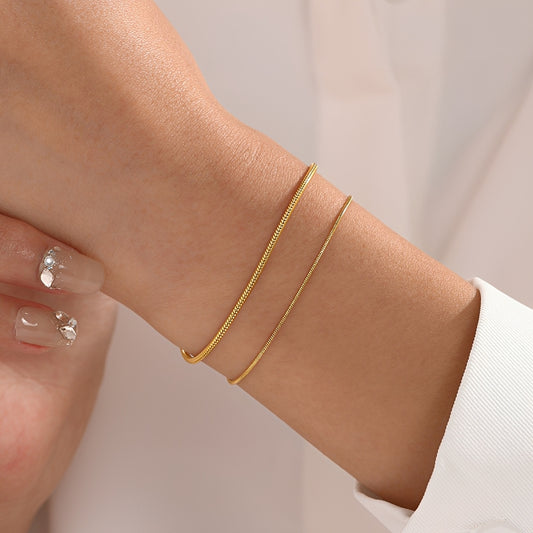 Pia – Pulsera Cadena Serpiente Elegante