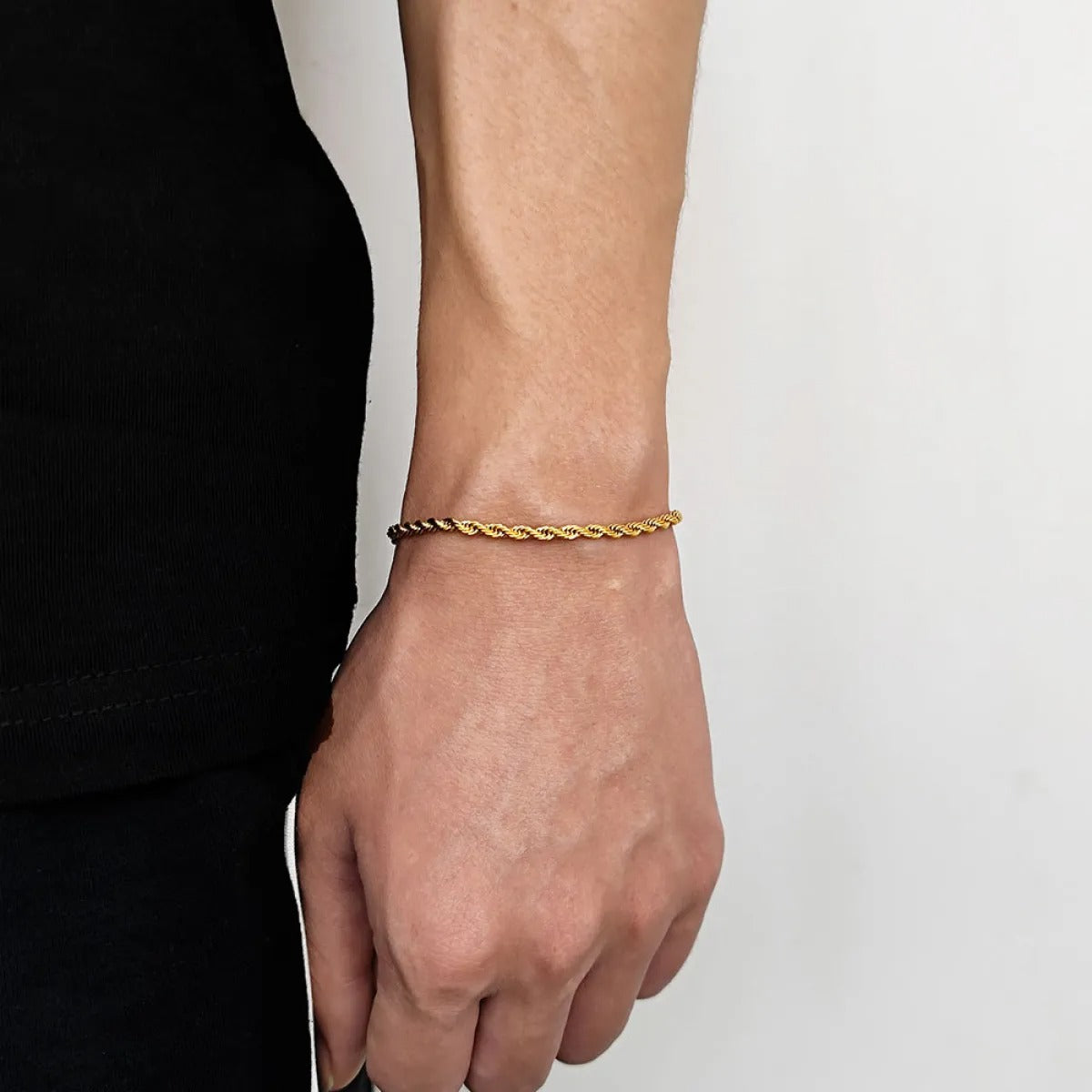 George – Pulsera Cadena Twist de Acero