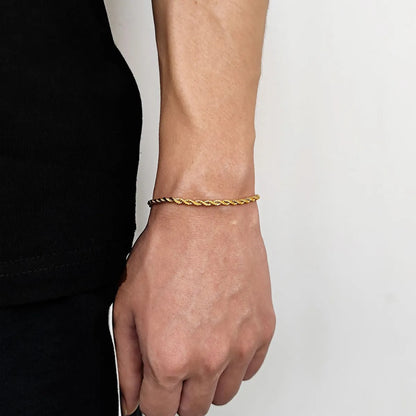 George – Pulsera Cadena Twist de Acero