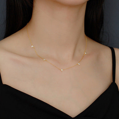 Lena – Collar Geométrico de Oro