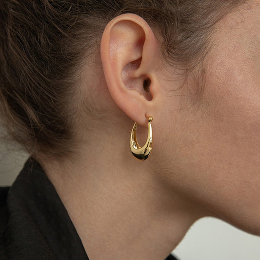 Denise – Pendientes Ovalados en U Elegantes