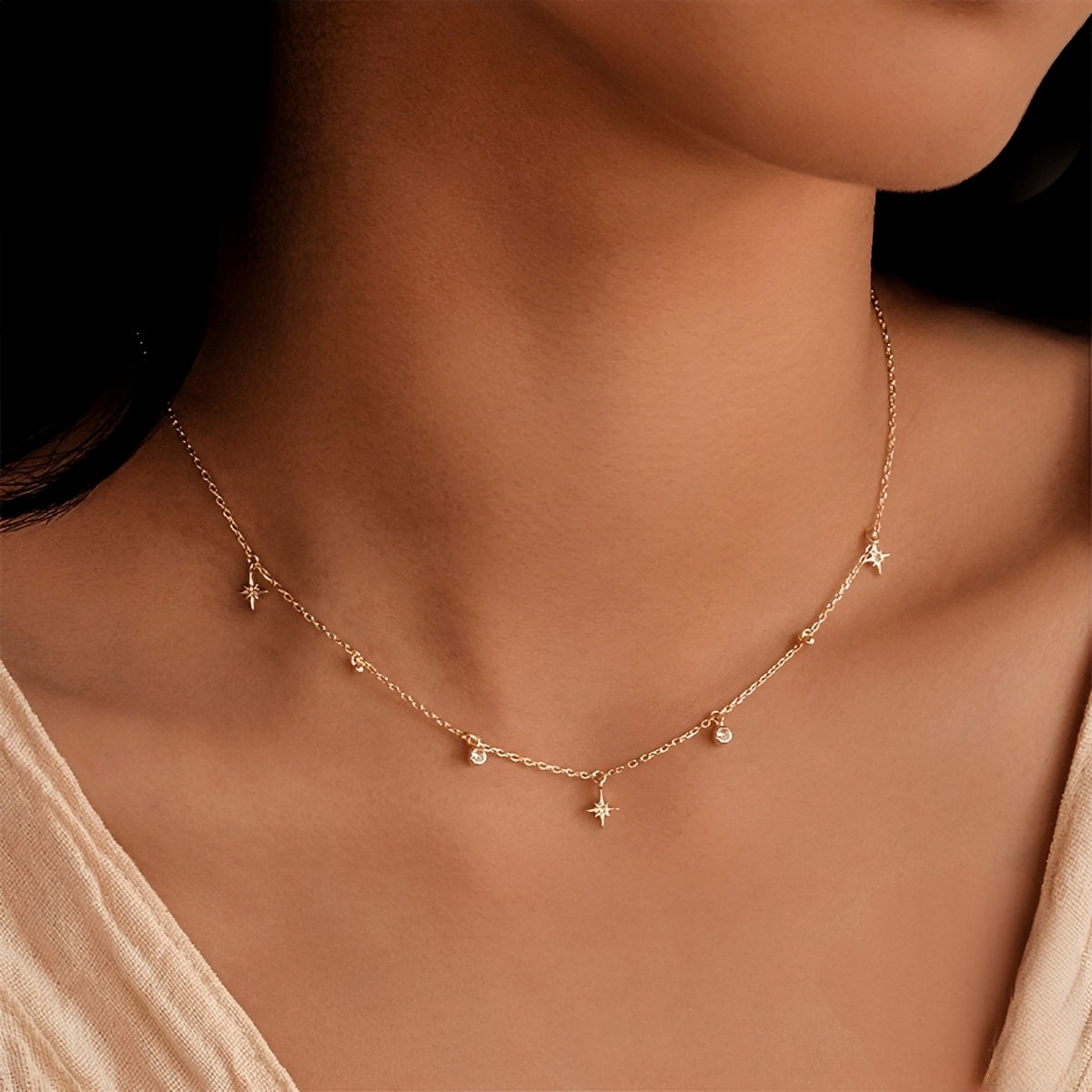 Stella – Collar Estrella Octagonal Elegante