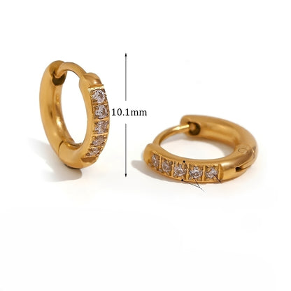 Verna – Pendientes Huggie Eternidad